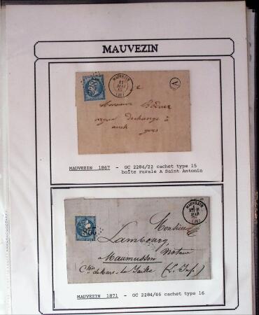 1750-1900 Superbe collection de marques postales sur