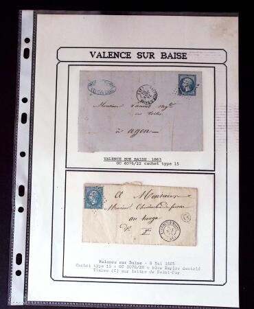 1750-1900 Superbe collection de marques postales sur