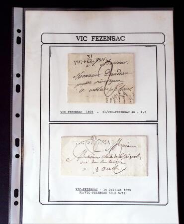 1750-1900 Superbe collection de marques postales sur