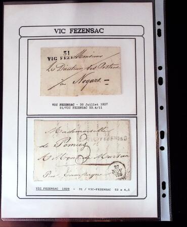1750-1900 Superbe collection de marques postales sur