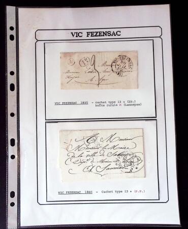 1750-1900 Superbe collection de marques postales sur