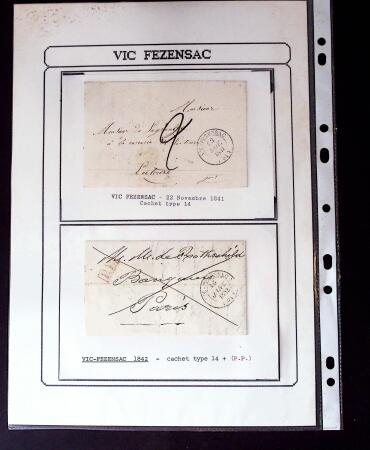 1750-1900 Superbe collection de marques postales sur