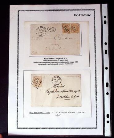 1750-1900 Superbe collection de marques postales sur