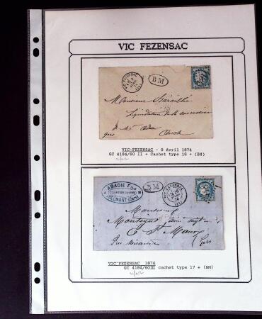 1750-1900 Superbe collection de marques postales sur