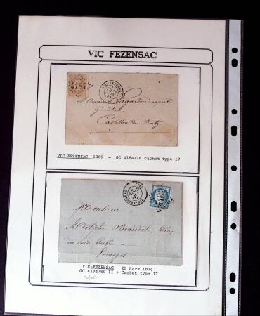 1750-1900 Superbe collection de marques postales sur