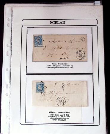 1750-1900 Superbe collection de marques postales sur