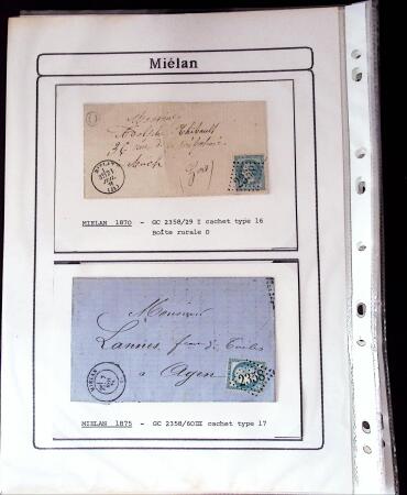 1750-1900 Superbe collection de marques postales sur