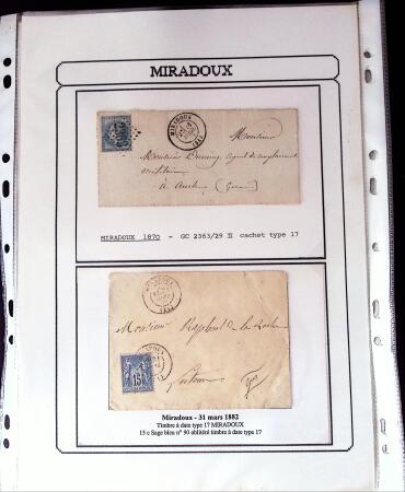 1750-1900 Superbe collection de marques postales sur