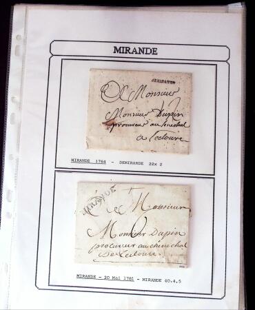 1750-1900 Superbe collection de marques postales sur