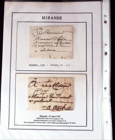 1750-1900 Superbe collection de marques postales sur