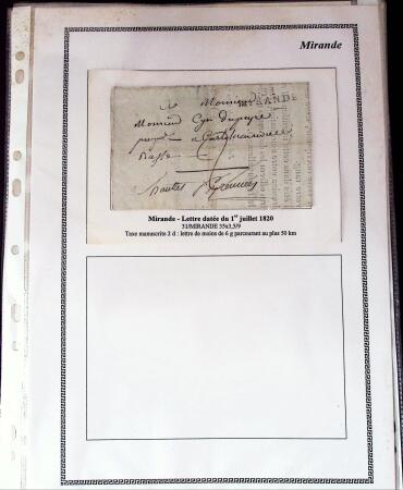 1750-1900 Superbe collection de marques postales sur