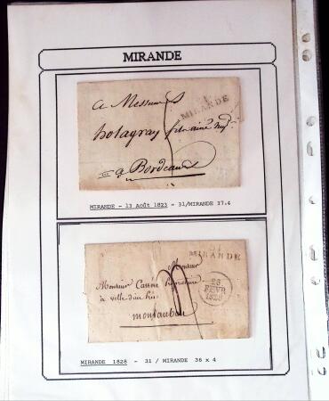 1750-1900 Superbe collection de marques postales sur