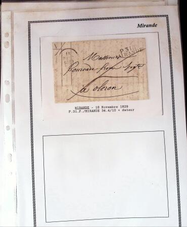 1750-1900 Superbe collection de marques postales sur