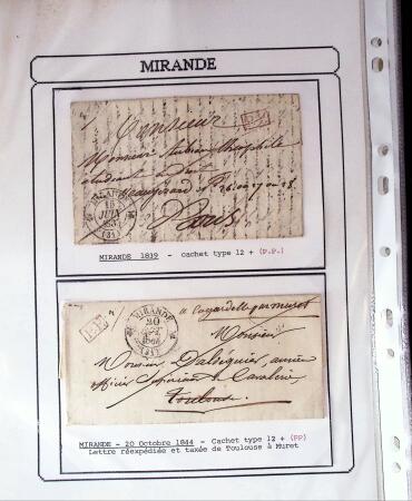 1750-1900 Superbe collection de marques postales sur