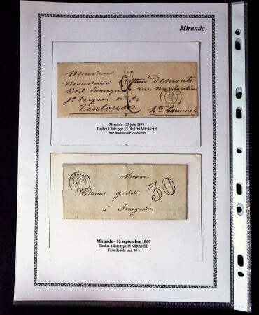 1750-1900 Superbe collection de marques postales sur