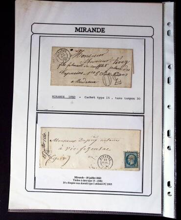 1750-1900 Superbe collection de marques postales sur