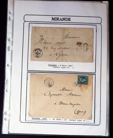 1750-1900 Superbe collection de marques postales sur