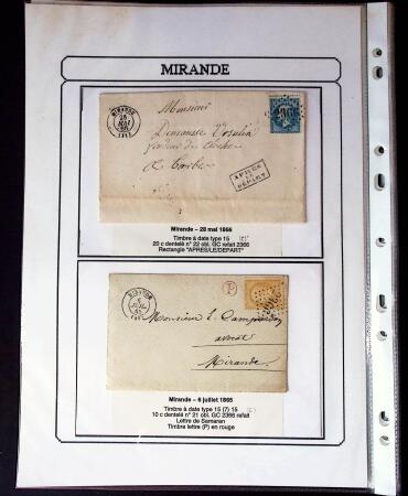 1750-1900 Superbe collection de marques postales sur