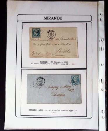 1750-1900 Superbe collection de marques postales sur