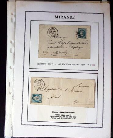 1750-1900 Superbe collection de marques postales sur