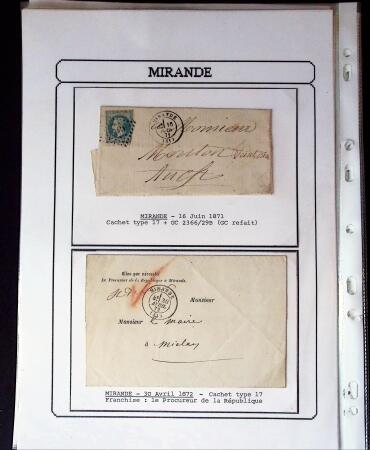 1750-1900 Superbe collection de marques postales sur
