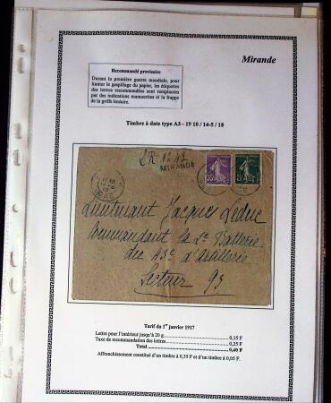 1750-1900 Superbe collection de marques postales sur