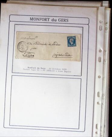 1750-1900 Superbe collection de marques postales sur