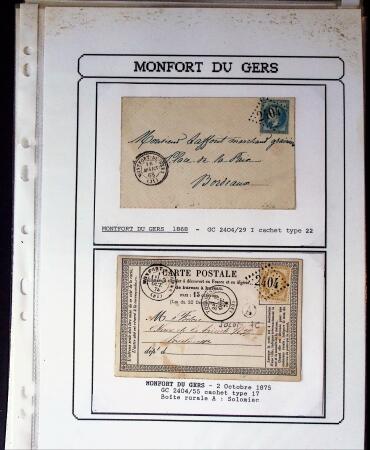 1750-1900 Superbe collection de marques postales sur