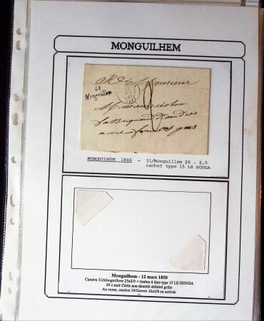 1750-1900 Superbe collection de marques postales sur