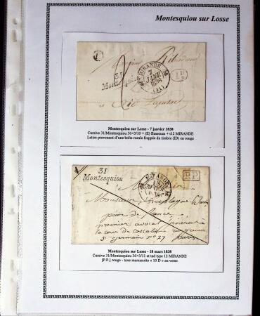 1750-1900 Superbe collection de marques postales sur