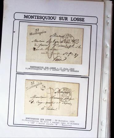 1750-1900 Superbe collection de marques postales sur