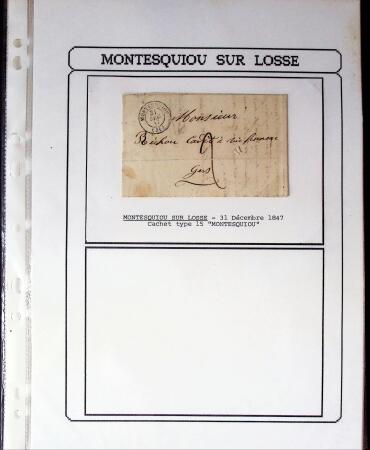 1750-1900 Superbe collection de marques postales sur