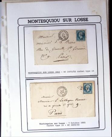 1750-1900 Superbe collection de marques postales sur