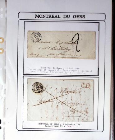 1750-1900 Superbe collection de marques postales sur