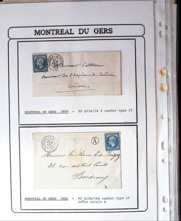 1750-1900 Superbe collection de marques postales sur