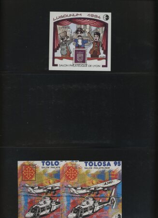 1980 et 2019 Petit stock blocs CNEP (max par 9), et petit stock blocs FFAP 2009-2019, **, TB, Yv. 5200€