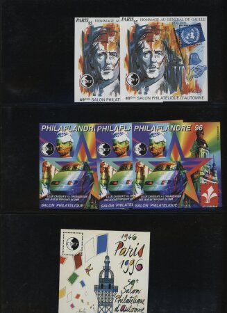 1980 et 2019 Petit stock blocs CNEP (max par 9), et petit stock blocs FFAP 2009-2019, **, TB, Yv. 5200€