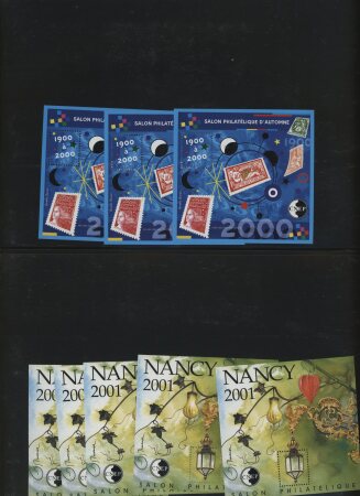 1980 et 2019 Petit stock blocs CNEP (max par 9), et petit stock blocs FFAP 2009-2019, **, TB, Yv. 5200€