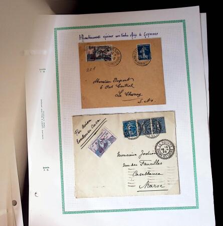 1908-30, Collection de cartes provenant de différents