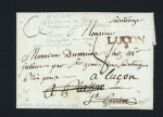 Double déboursé manuscrit "Deb de Pons" + "Deb de St Genis" (1781), ind 23, TB, Certificat Chevalier, photo