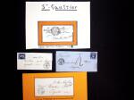 SAINT GAULTIER : 15 plis dont cursive "35 St Gaultier" + T13 "Argenton-sur-Creuse (35) (1841), taxes double trait et boites rurales. On note un n°60 OBL T16 St Gaultier (3 juil 1876) répété à côté. TB
