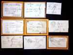 36 MP et lettres affranchies de Valençay dont 2 ports payés, boites rurales, taxes etc. TB lot