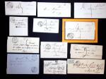 36 MP et lettres affranchies de Valençay dont 2 ports payés, boites rurales, taxes etc. TB lot