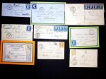36 MP et lettres affranchies de Valençay dont 2 ports payés, boites rurales, taxes etc. TB lot