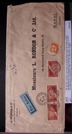 N°262 39 lettres plus un devant et un bon d'expédition