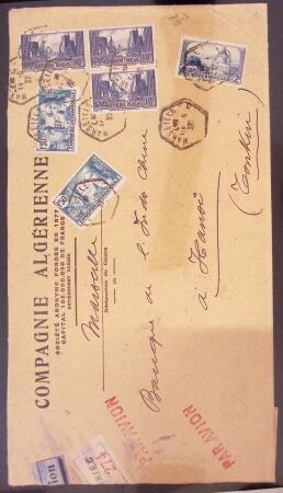N°262 39 lettres plus un devant et un bon d'expédition