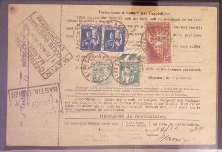 N°262 39 lettres plus un devant et un bon d'expédition