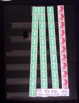 Lot de 11 roulettes de 11 timbres (n°87 x3, 96 x 2,