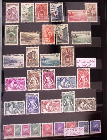 Collection de timbres de Monaco