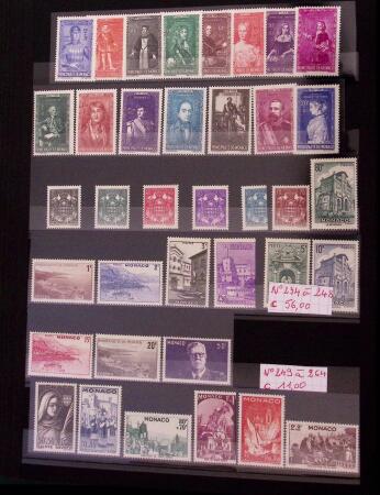Collection de timbres de Monaco